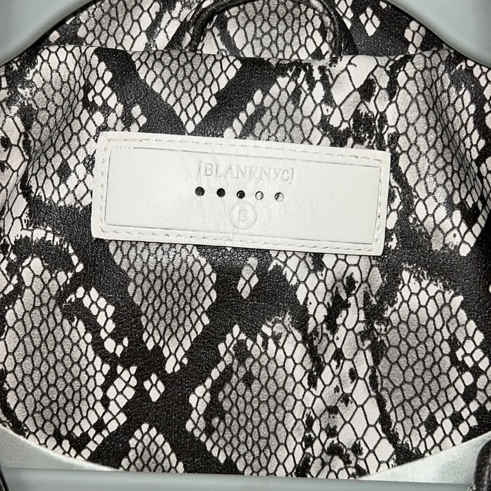 BLANKNYC faux snakeskin moto jacket - Picture 7 of 12